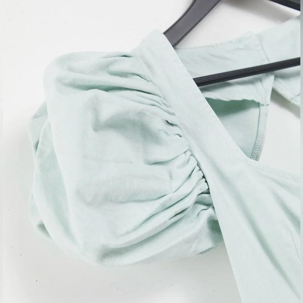 ASOS Light Blue Puff Sleeve Dress